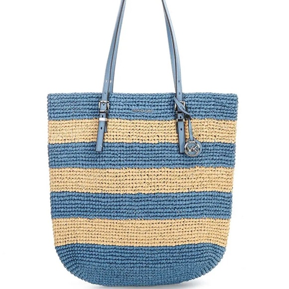 NWT Women’s Michael Kors Quinn Hand Crocheted Tote/Shoulder Bag - Picture 1 of 9